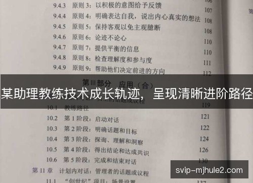 某助理教练技术成长轨迹，呈现清晰进阶路径